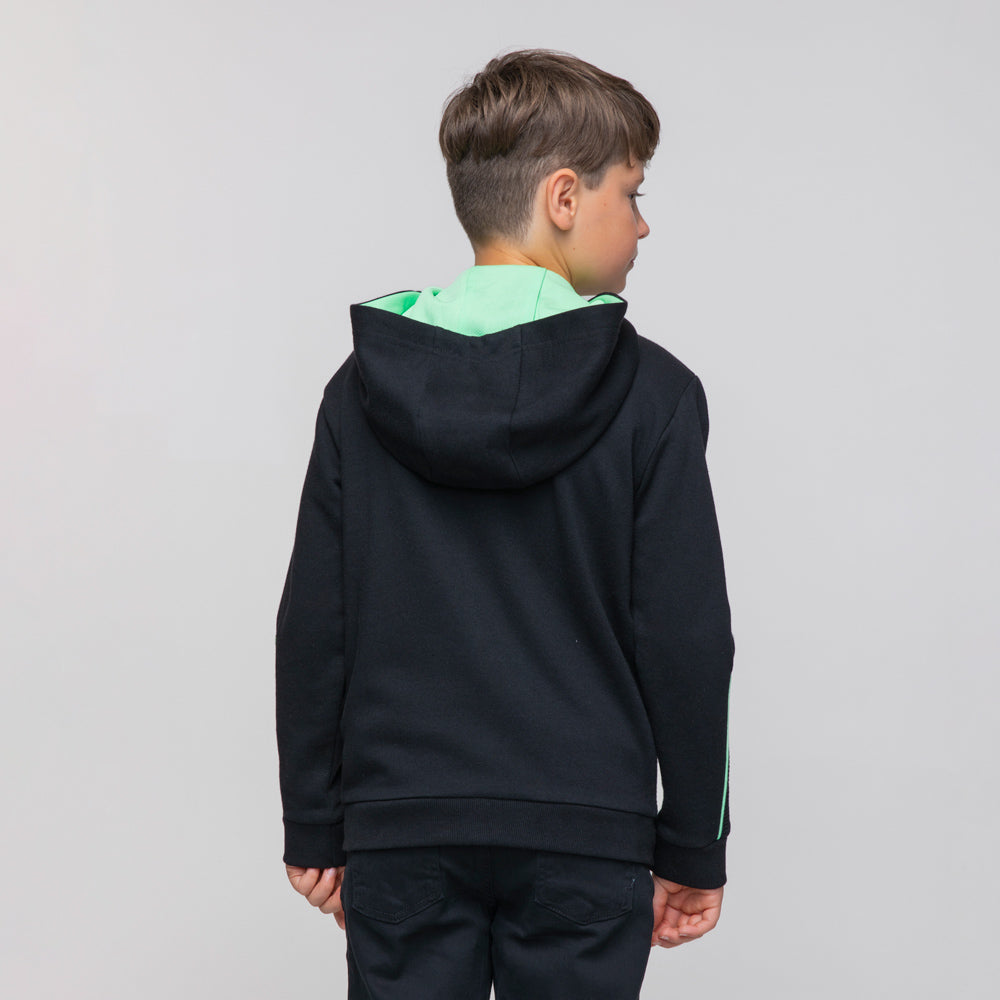 Celtic Junior Kapuzenpullover mit durchgehendem Reißverschluss