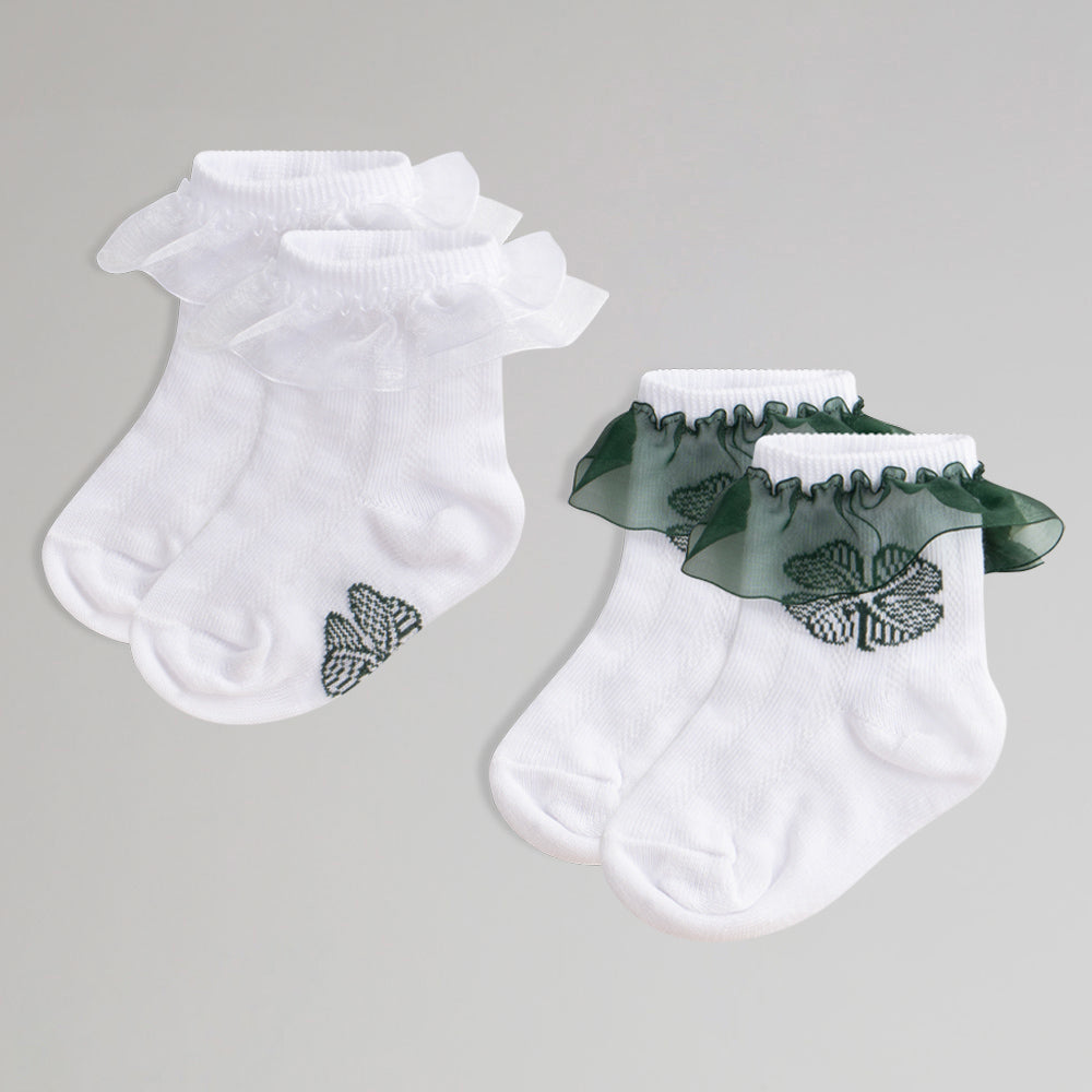 Celtic Junior 2er-Pack Rüschensocken