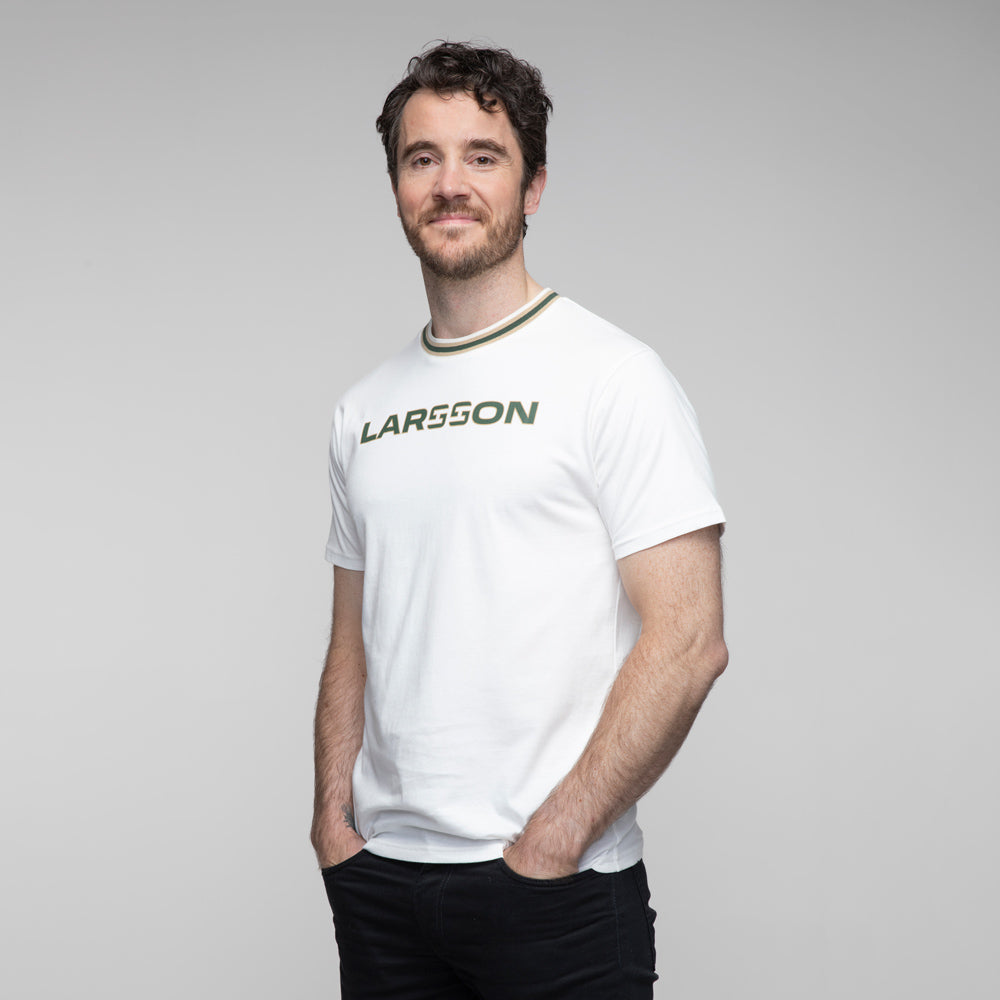 Celtic – Henrik Larsson – T-Shirt mit weißem Text