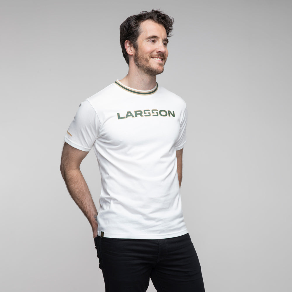 Celtic – Henrik Larsson – T-Shirt mit weißem Text