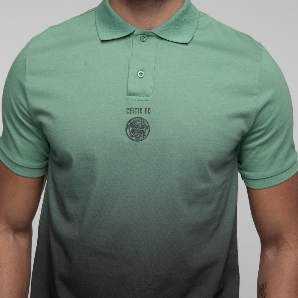 Celtic Crest Green Gradient Polo Shirt