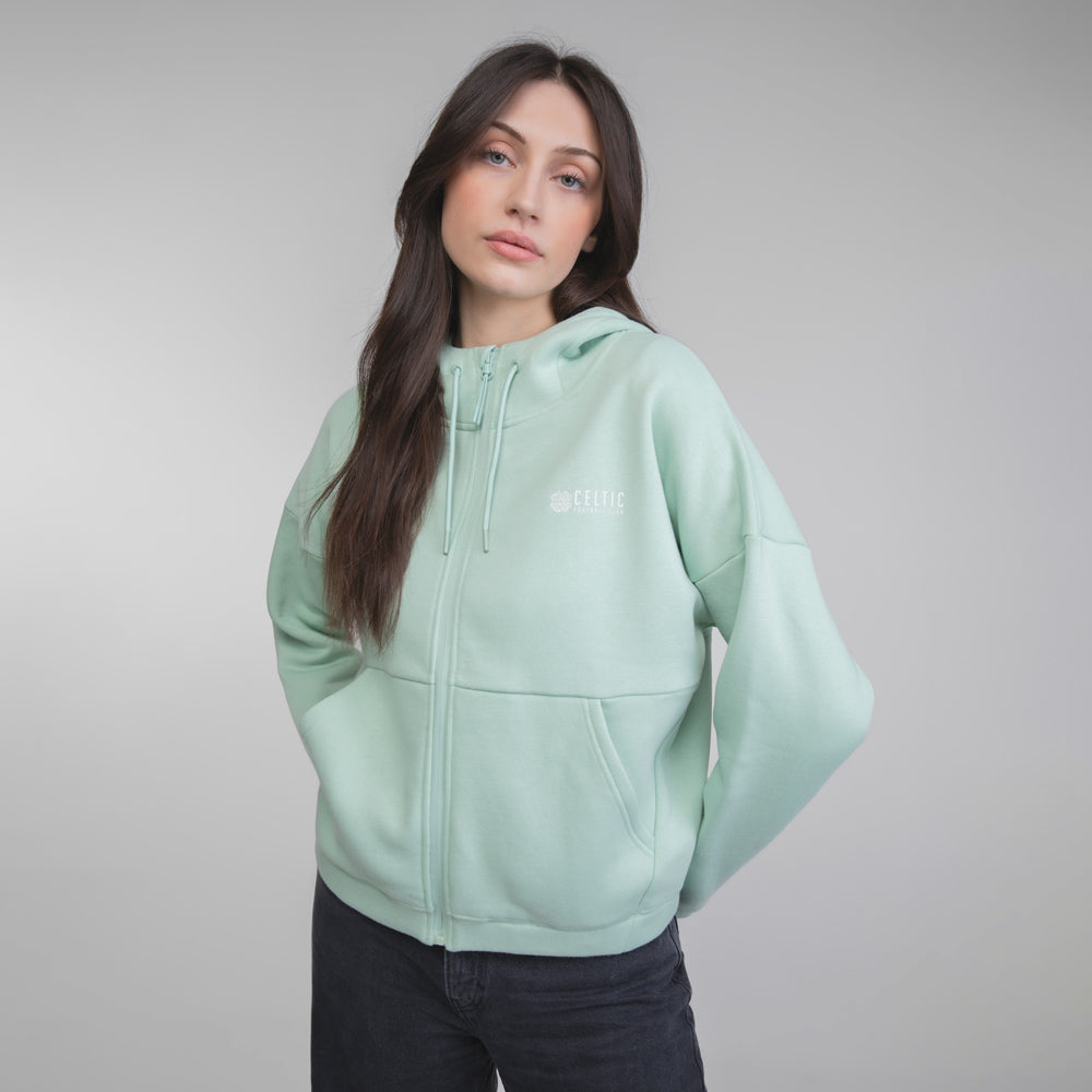 Celtic Women's Clover Mint Green Hoodie