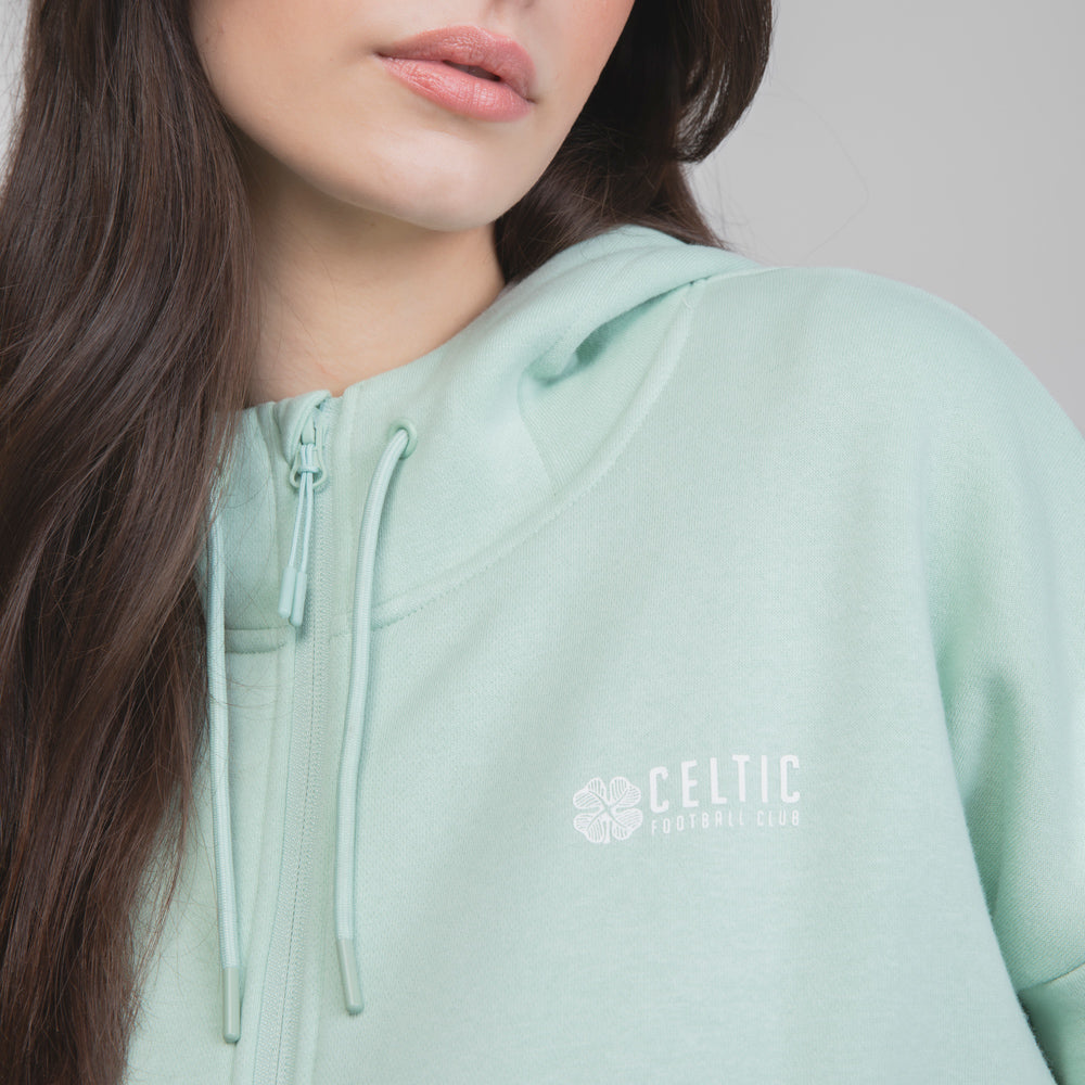 Celtic Women's Clover Mint Green Hoodie