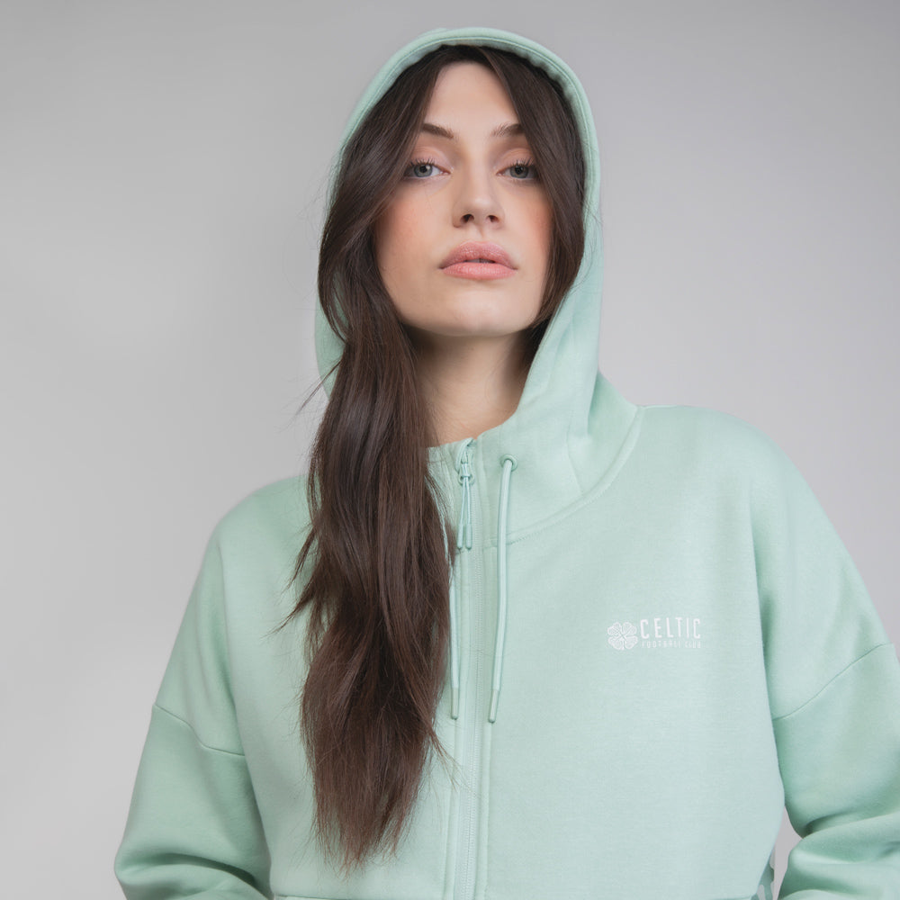 Celtic Women's Clover Mint Green Hoodie