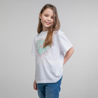 Celtic Junior Heart Print T-Shirt