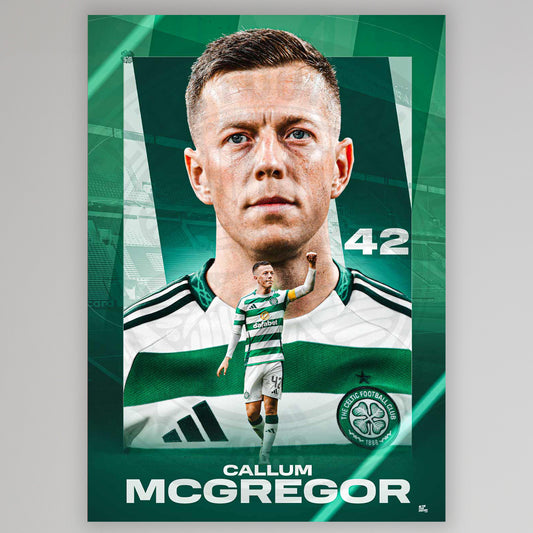 Celtic 2024/25 Callum McGregor Poster