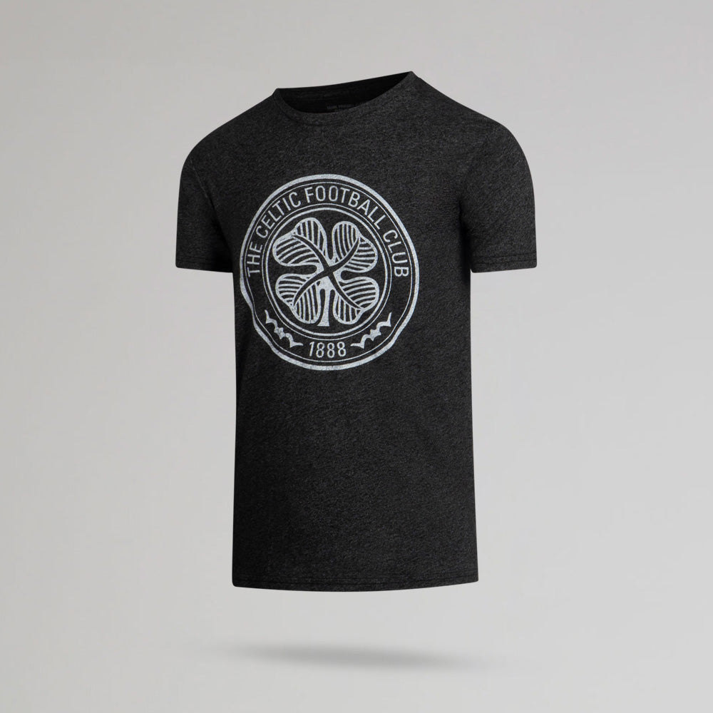 Celtic Black Silver Crest T-Shirt