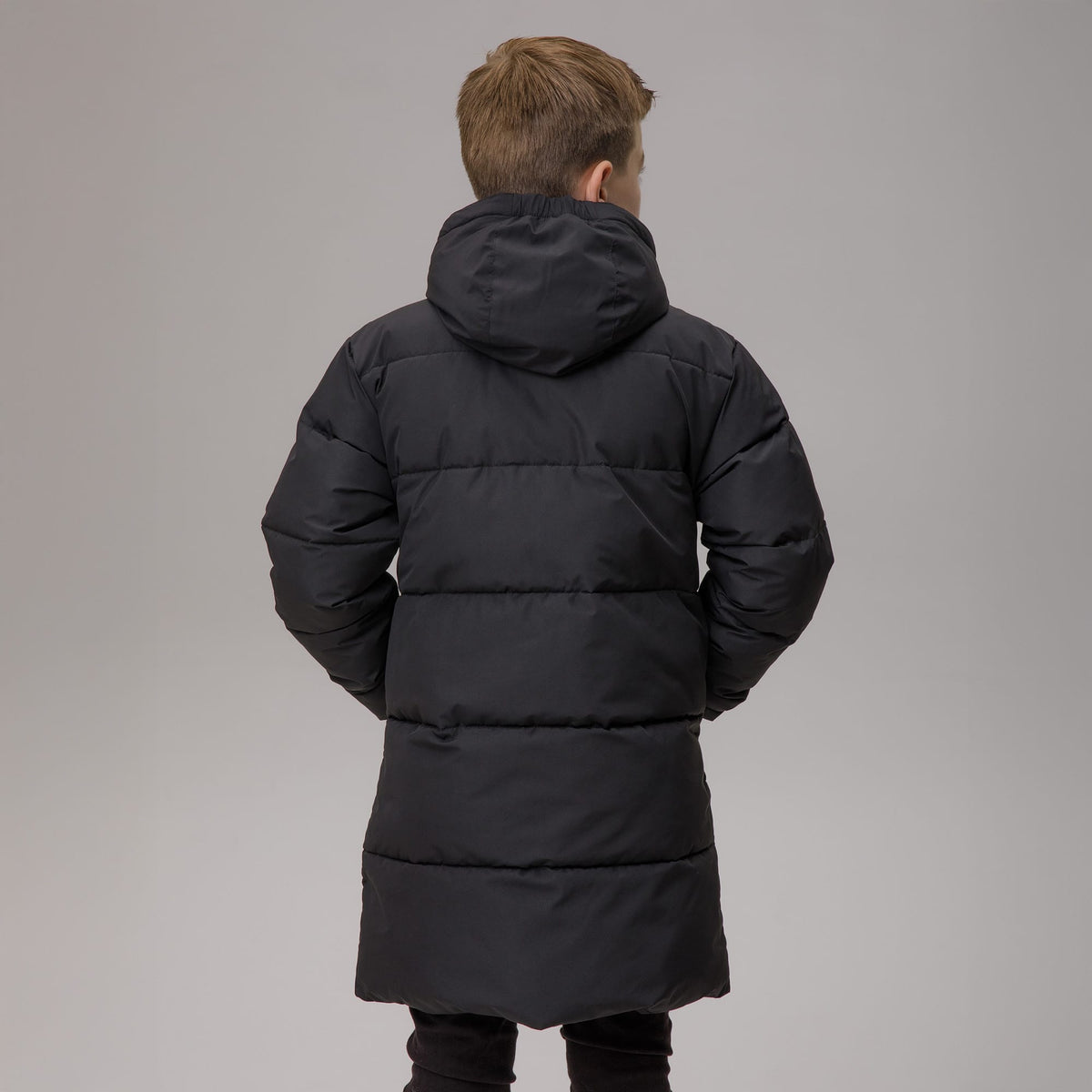 Celtic Junior Long Padded Black Jacket