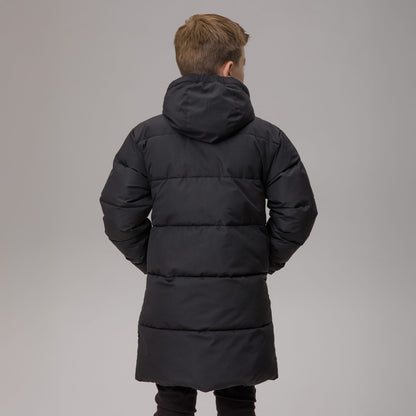 Celtic Junior Long Padded Black Jacket