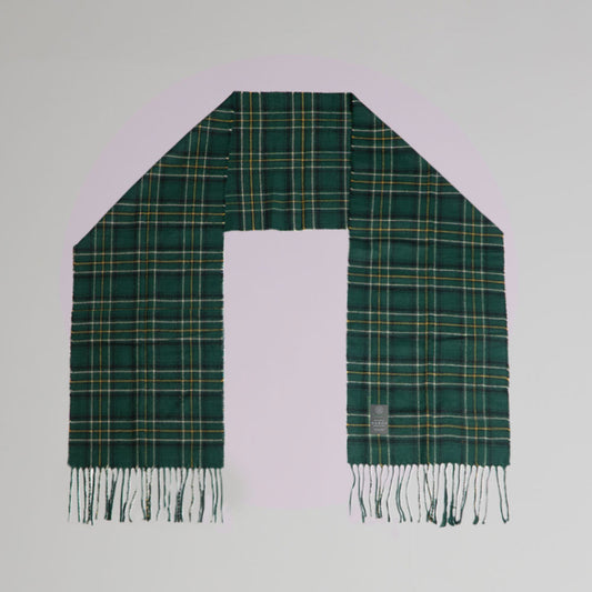 Green Tartan Celtic Scarf