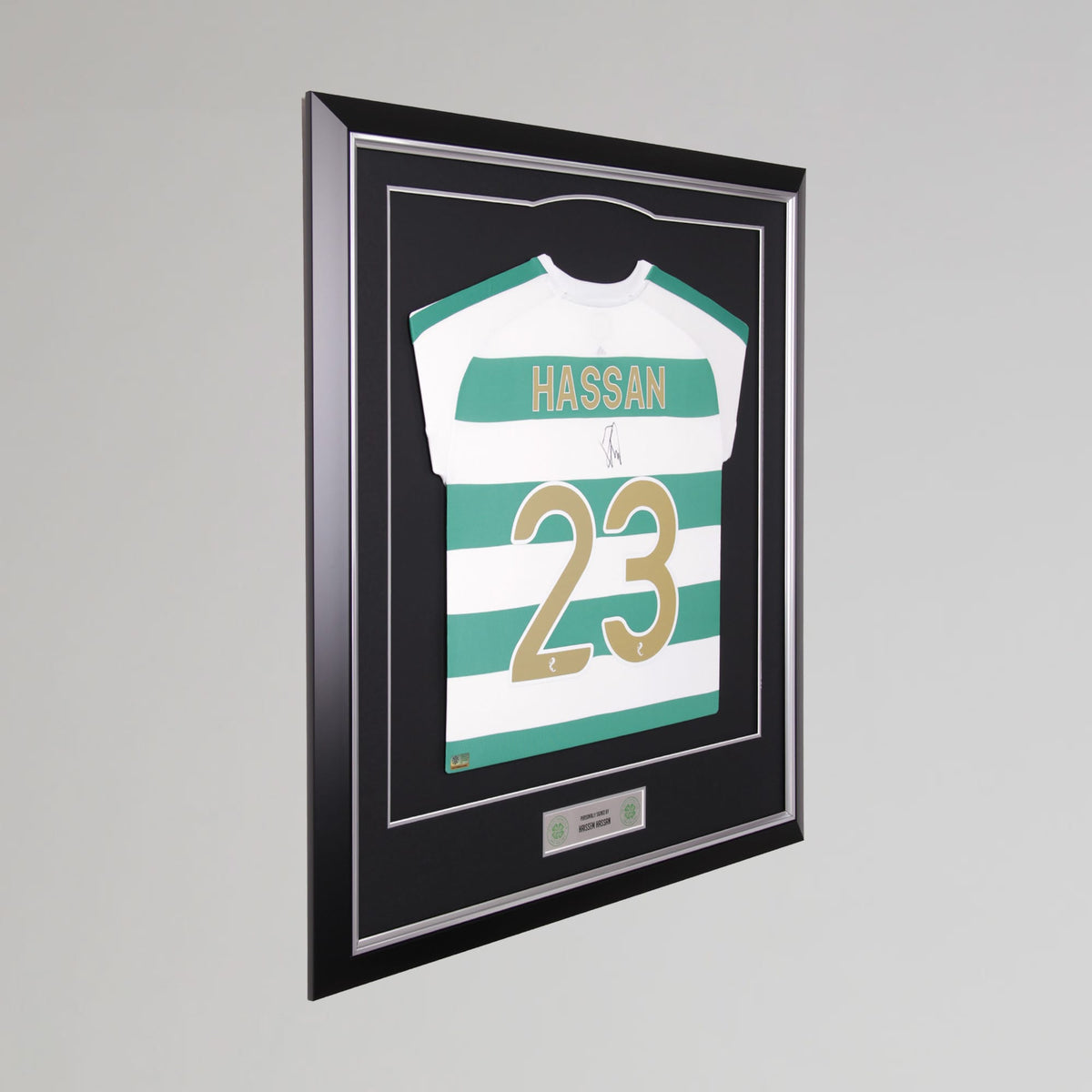 Celtic 2026/27 Haissem Hassan Signed Framed Shirt