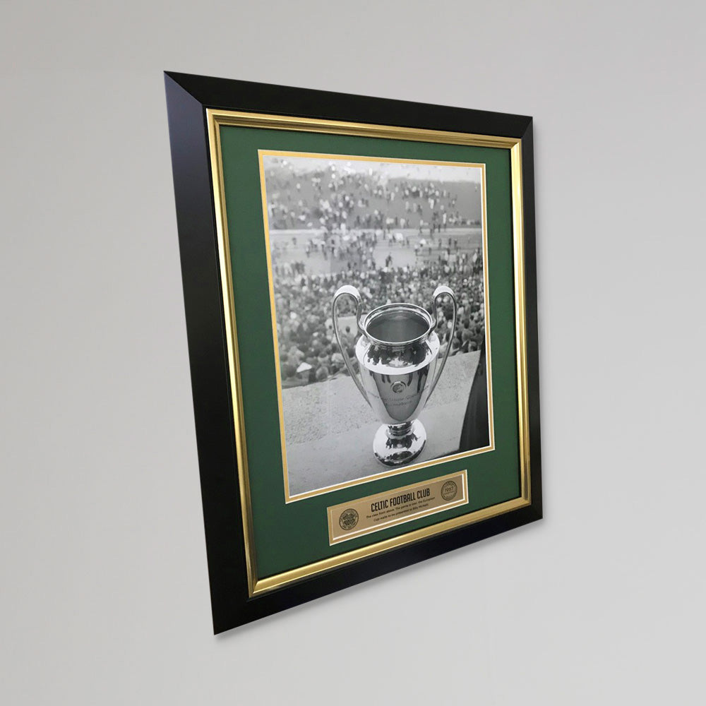 Celtic Lisbon Trophy Mounted Print