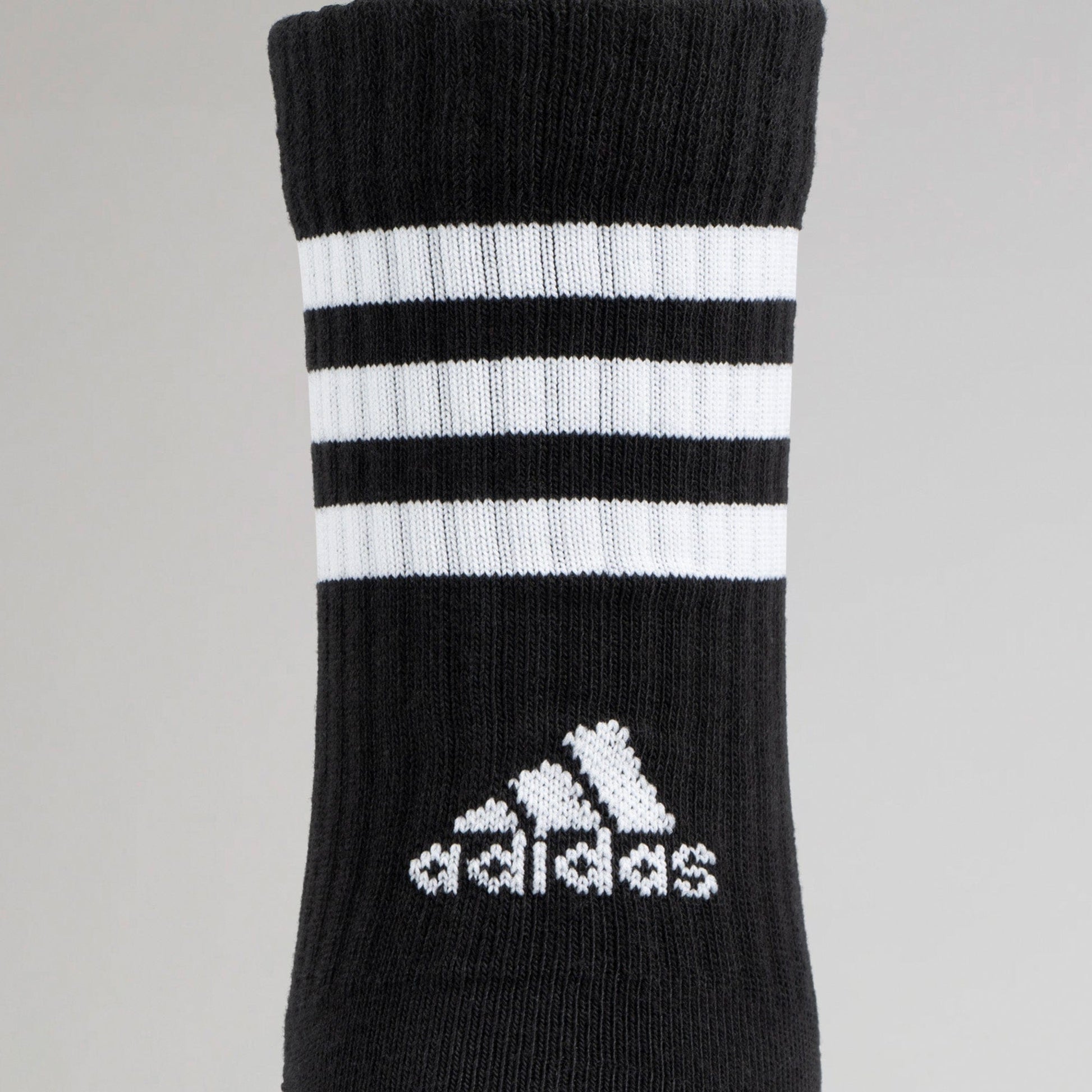 Adidas 3-Stripes Cushioned Crew Socks Black 2 Pairs