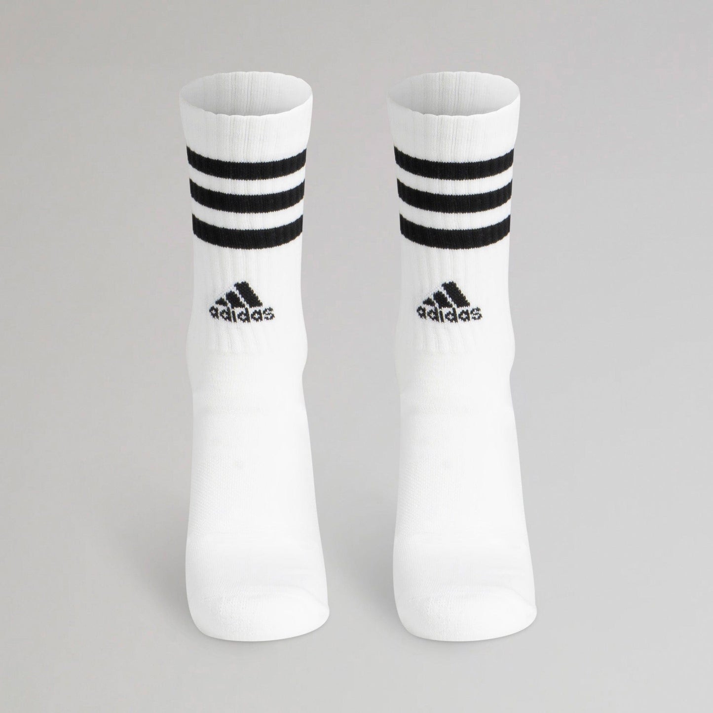Adidas 3-Stripes Cushioned Crew Socks White 2 Pairs