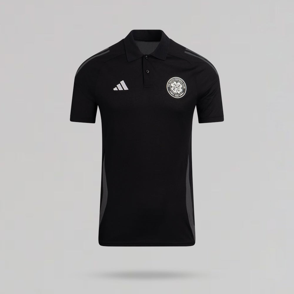 adidas Celtic 2024/25 Black Polo Shirt