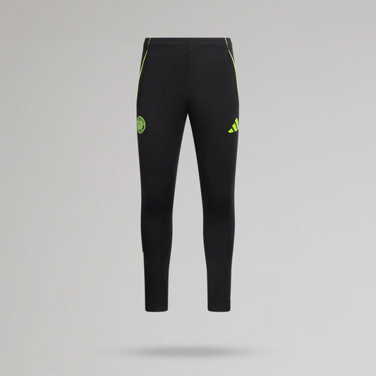 adidas Celtic 2025/26 Black and Neon Green Training Pants