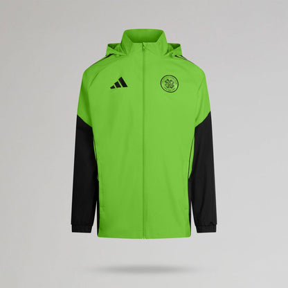 adidas Celtic 2025/26 Green and Black All Weather Jacket