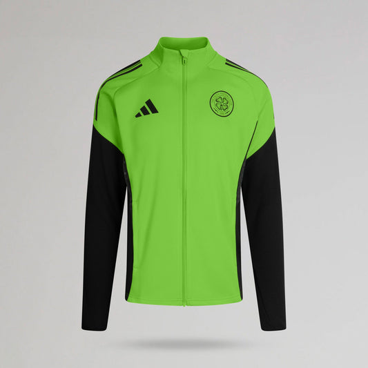adidas Celtic 2025/26 Green and Black Track Jacket