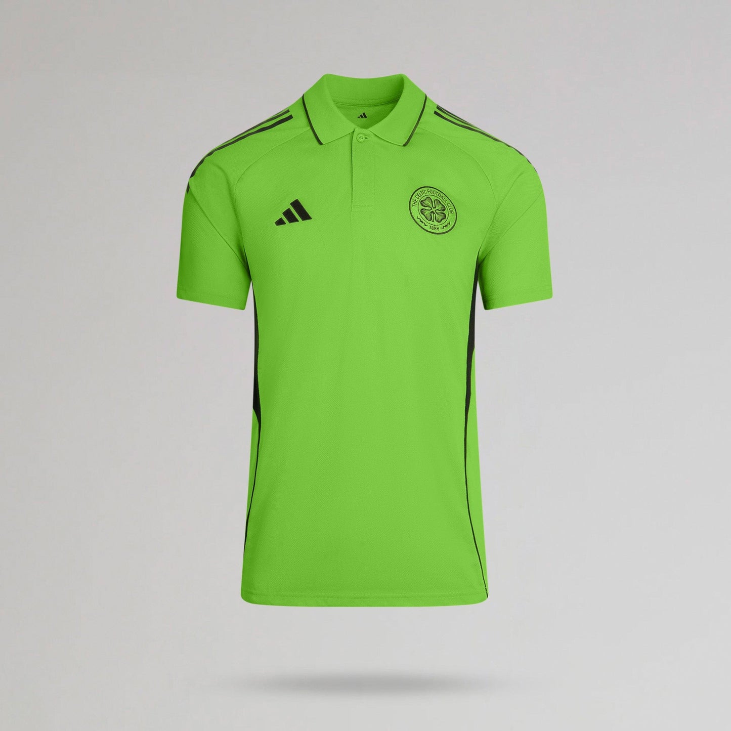 adidas Celtic 2025/26 Green and Black Training Polo Shirt