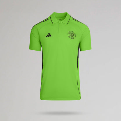 adidas Celtic 2025/26 Green and Black Training Polo Shirt