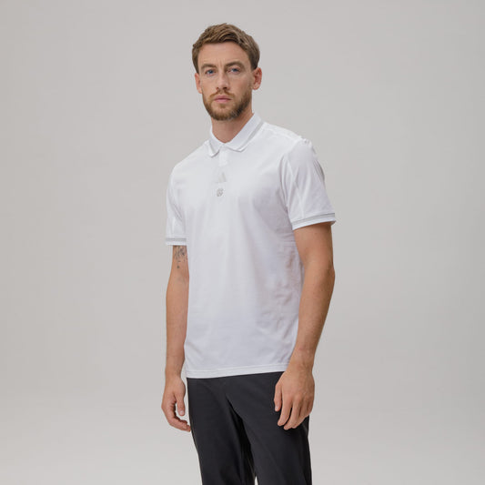 adidas Celtic Golf Beyond The Course Vent Twistknit White Polo Shirt
