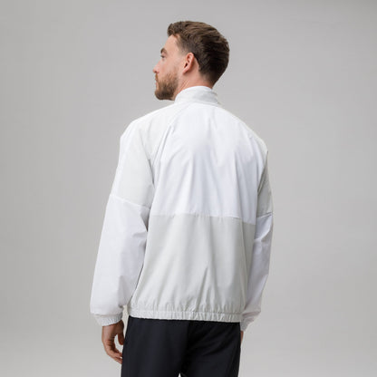 adidas Celtic Golf Beyond Twistweave Full Zip White & Beige Windbreaker