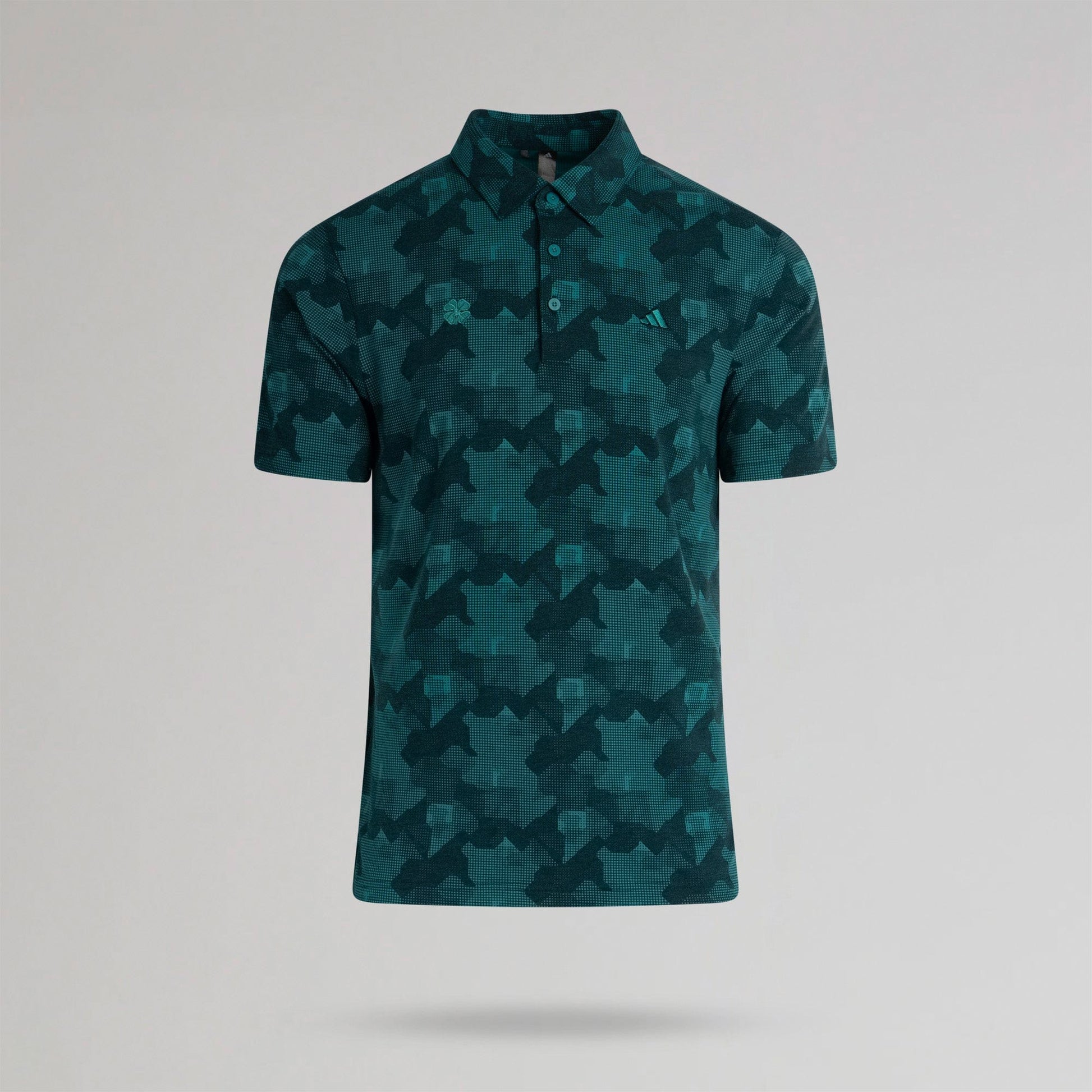 adidas Celtic Golf Print Polo Shirt