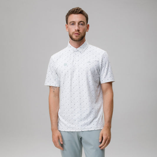 adidas Celtic Golf Ultimate365+ Soft Print White Polo Shirt
