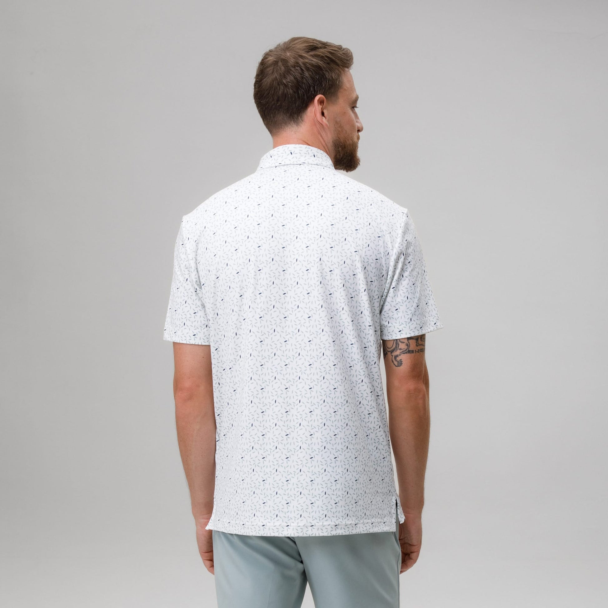 adidas Celtic Golf Ultimate365+ Soft Print White Polo Shirt