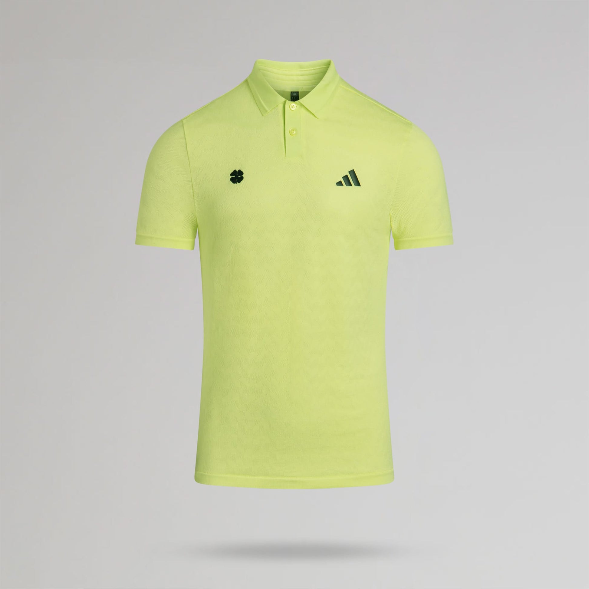 adidas Celtic Golf Ultimate365 Tour Seamless Yellow Polo Shirt