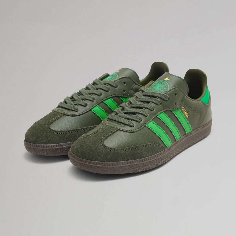adidas Celtic Green Samba Trainers