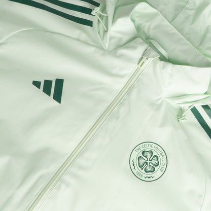 adidas Celtic Junior 2025/26 Mint Green All Weather Jacket