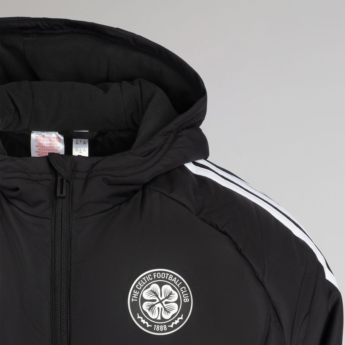 adidas Celtic Junior 2026/27 Black Winter Jacket