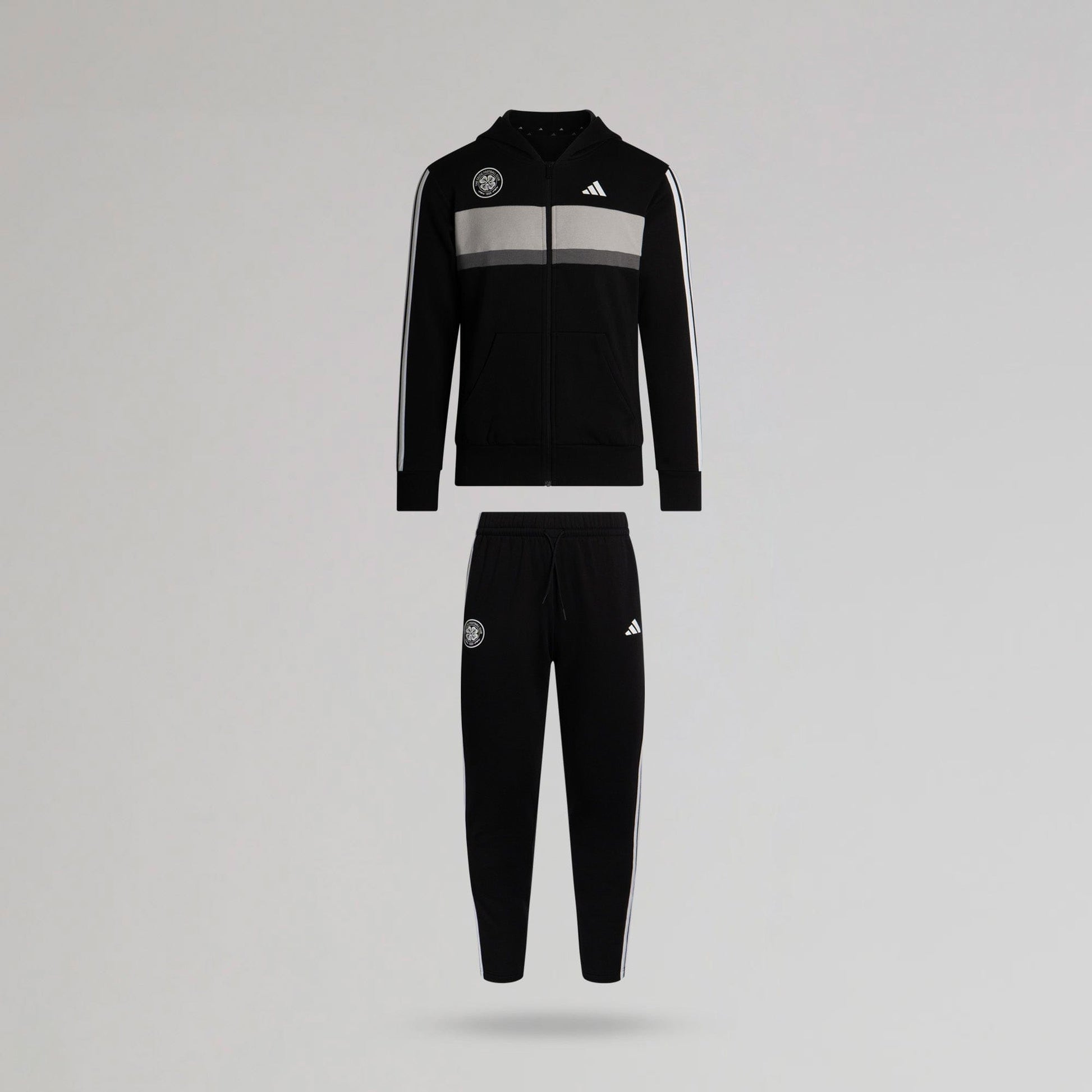 adidas Celtic Junior Black Tracksuit