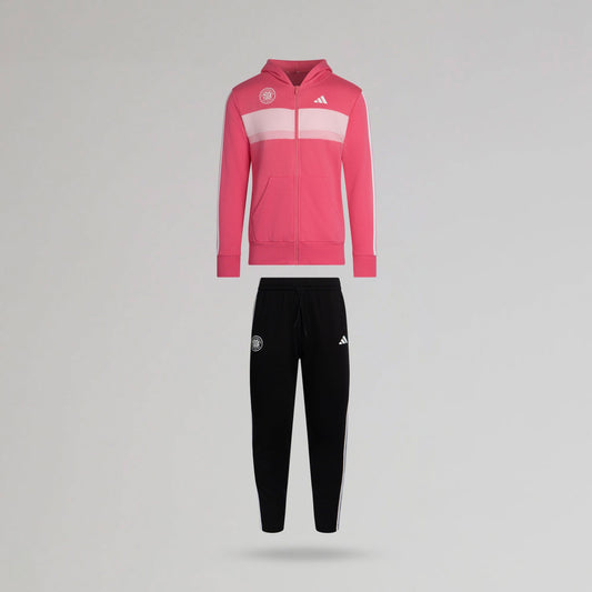 adidas Celtic Junior Pink Tracksuit