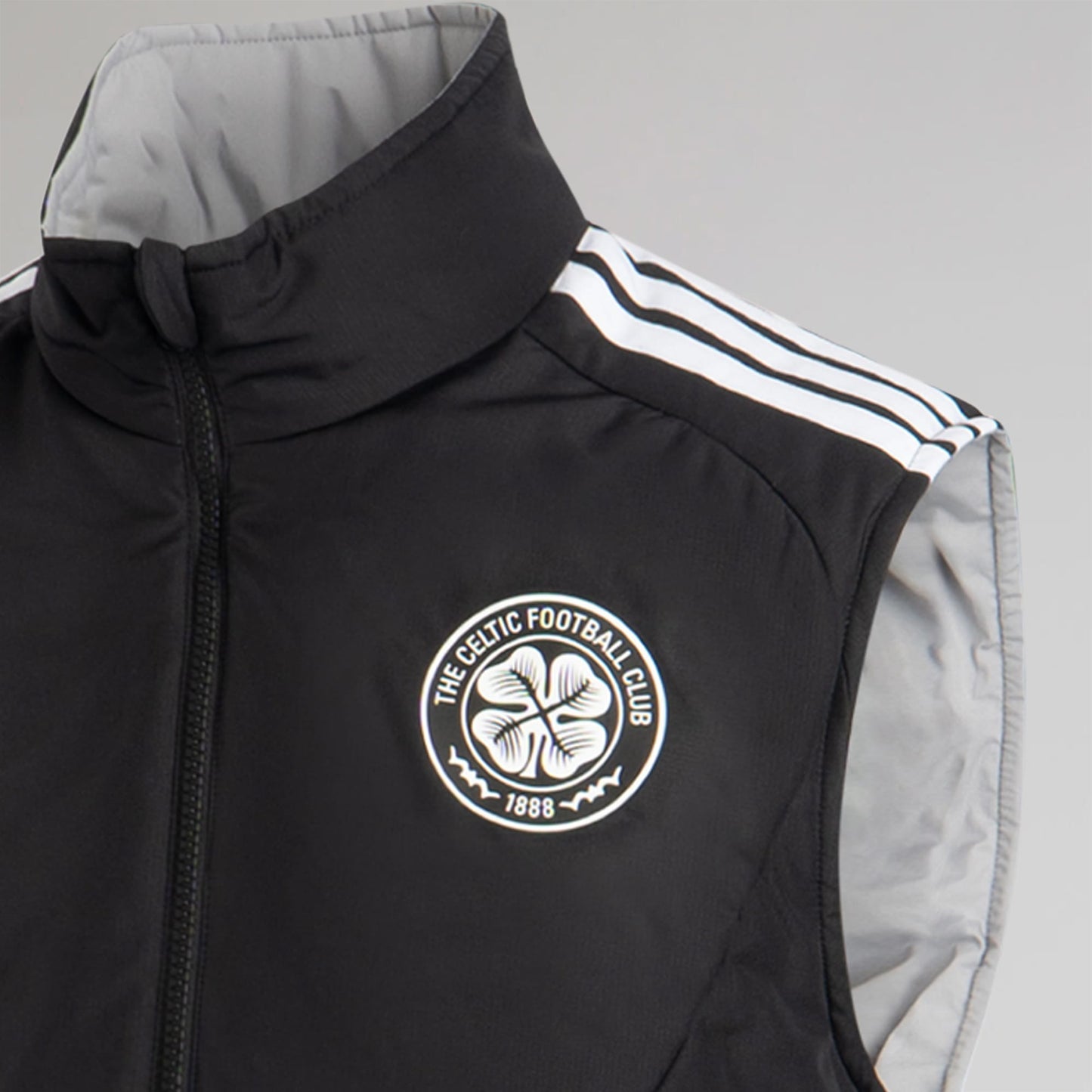 adidas Celtic Men's 2026/27 Black/Grey Reversible Gilet
