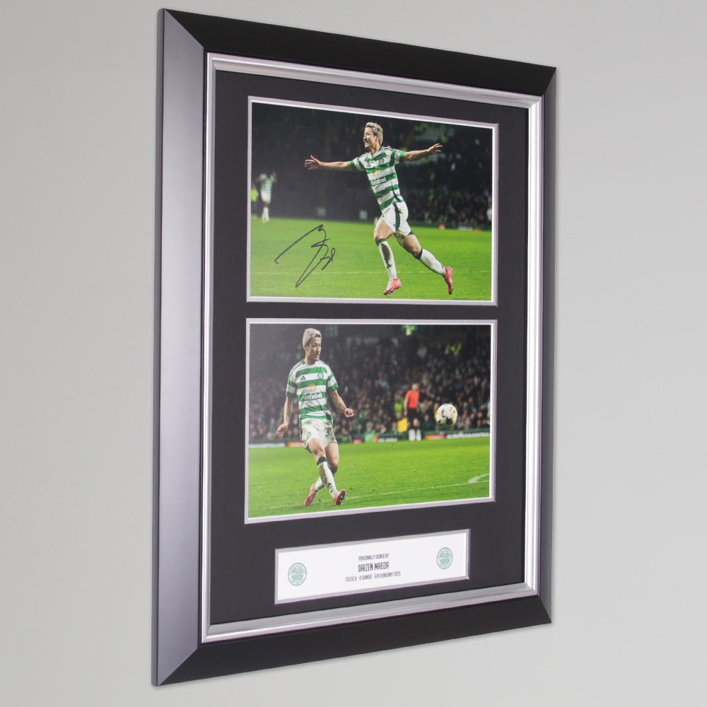 Celtic 2024/25 Daizen v Dundee Signed Print