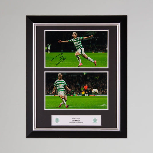 Celtic 2024/25 Daizen v Dundee Signed Print