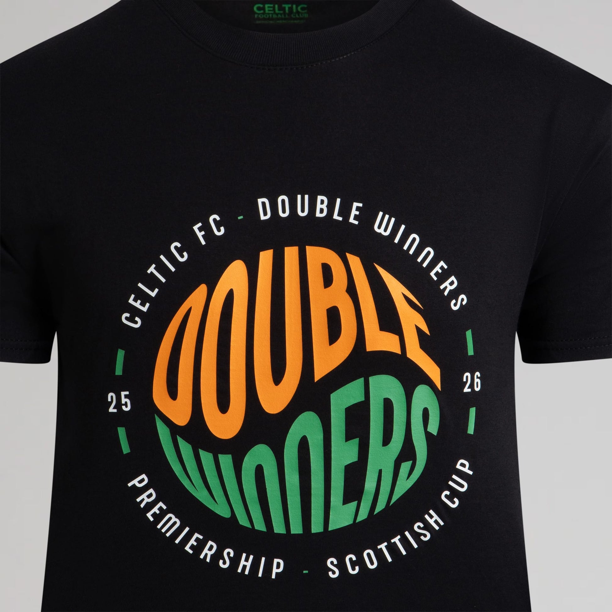Celtic 2025/26 Double Winners Adult T-Shirt