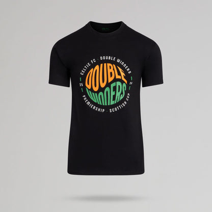 Celtic 2025/26 Double Winners Adult T-Shirt