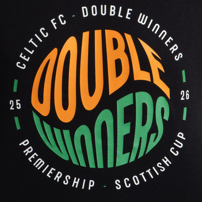 Celtic 2025/26 Double Winners Junior T-Shirt