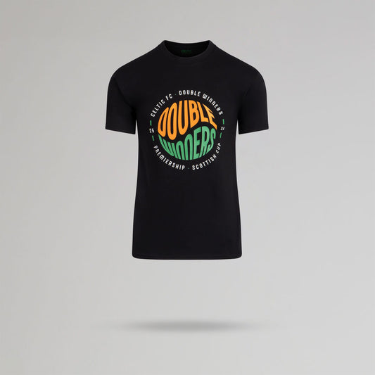 Celtic 2025/26 Double Winners Junior T-Shirt