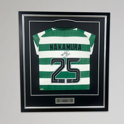 Celtic 2025/26 Shunsuke Nakamura Signed Framed Shirt