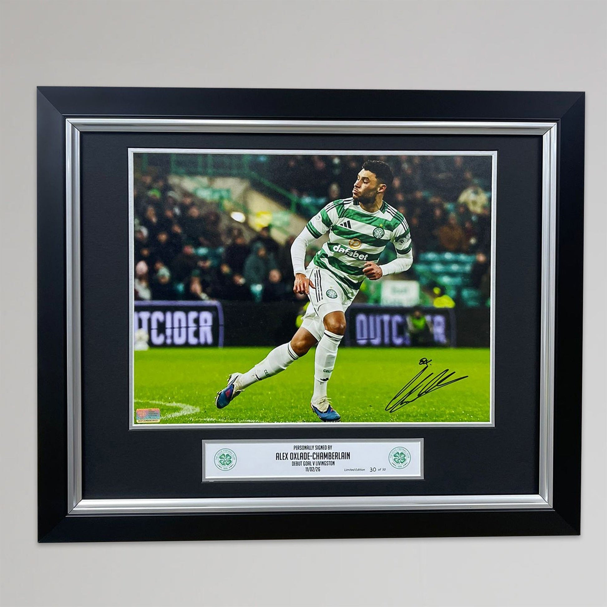 Celtic 25/26 Alex Oxlade-Chamberlain Signed Print
