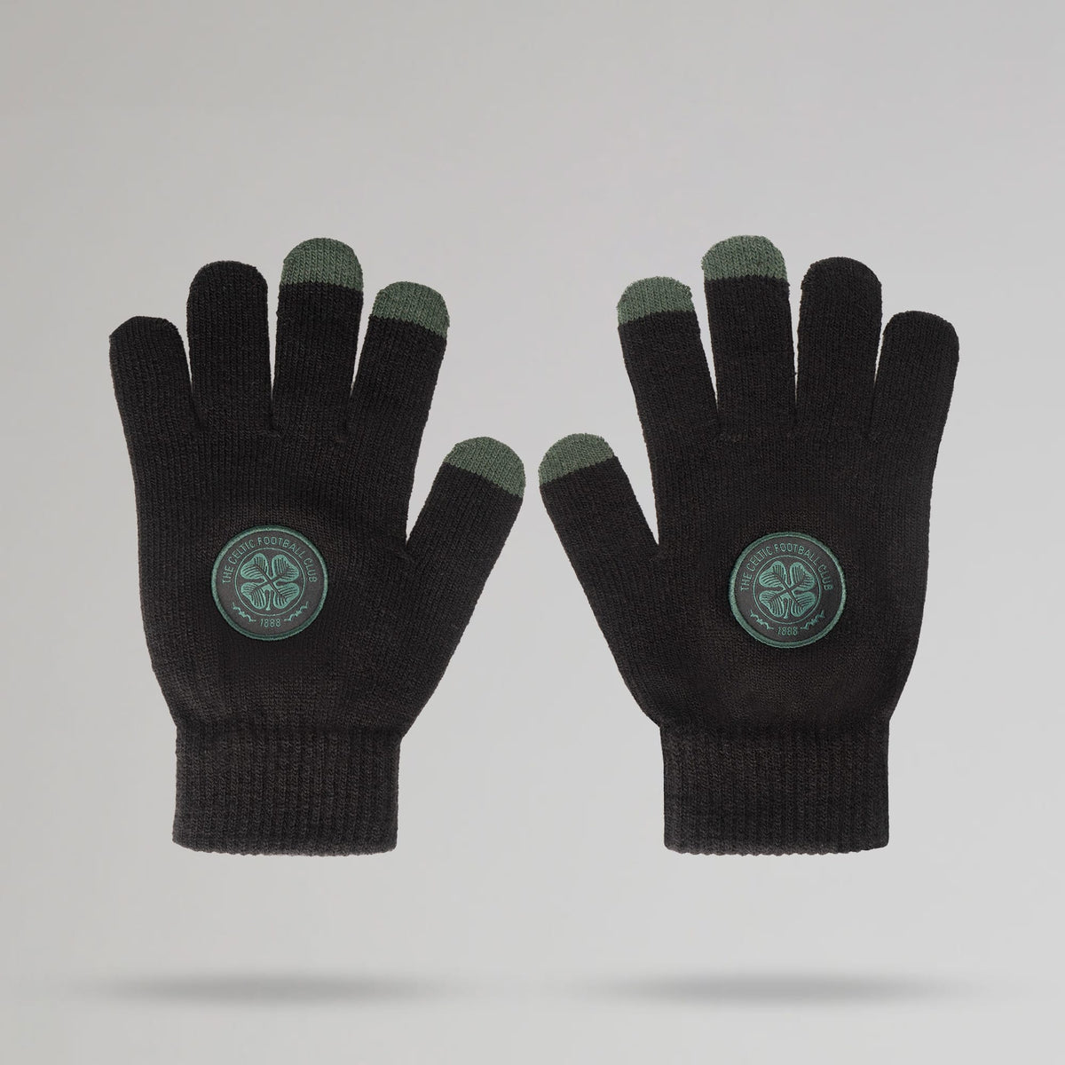 Celtic Adult Touchscreen Black Gloves