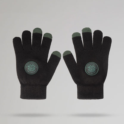Celtic Adult Touchscreen Black Gloves