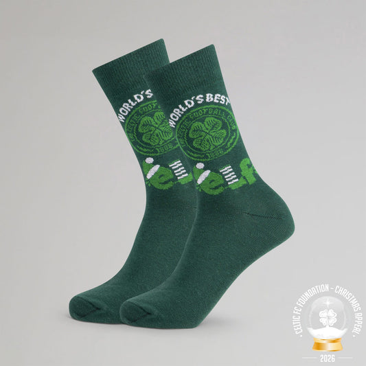 Celtic Christmas Adult Worlds Best Elf Socks