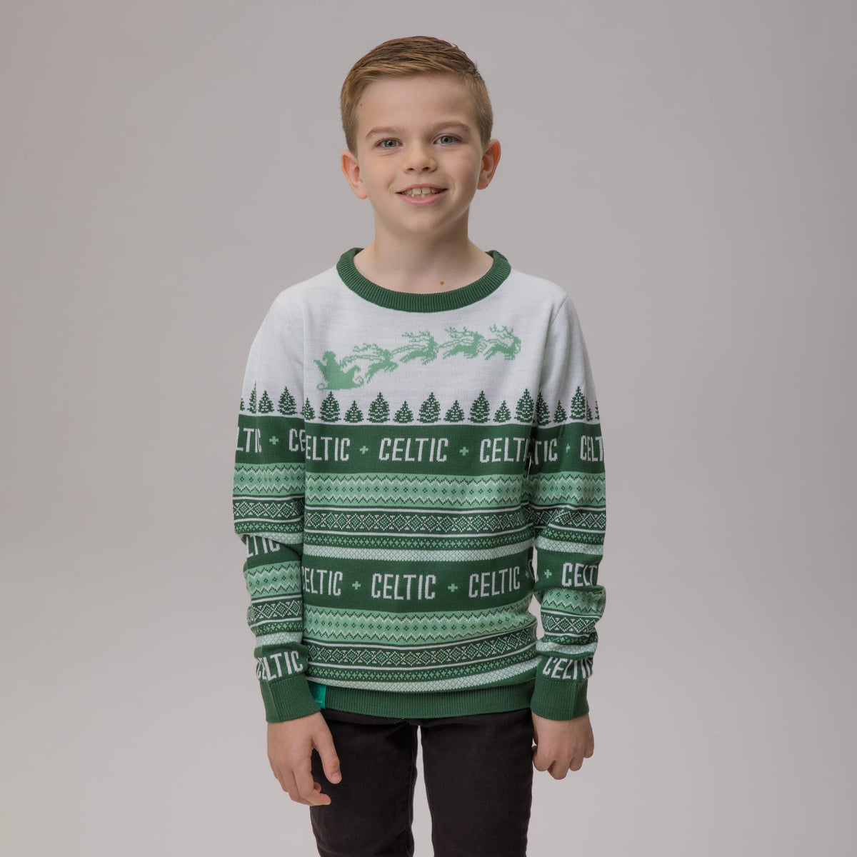 Celtic Christmas Junior Nordic Print Knit Jumper