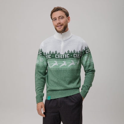 Celtic Christmas Men's Nordic Print Knit Jumper