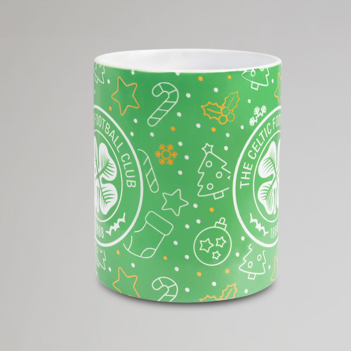 Celtic Christmas Print Green Mug